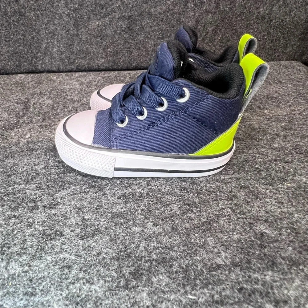 Converse Chuck Taylor All Star Axel Sneaker Infant Baby Navy/Green Shoes Size 3